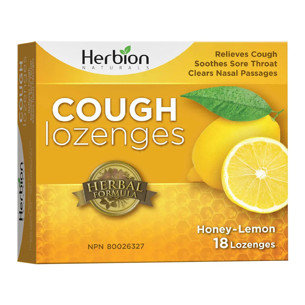 Herbion Naturals Cough Drops, Honey Lemon Lozenges, 18 Ea